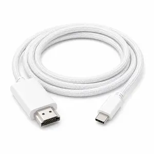 High-Speed USB C to HDMI Braided Cable - Perfect for Streaming, Work & Presentations