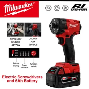 Milwaukee Rechargeable Impact Driver - New Quality Upgrade, Strong Driving Force, Long Life & Easy to Control