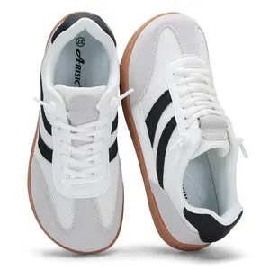 Women's Minimalist Barefoot Sneakers Zero Drop Sole Wide Width Anatomical Toe Box Lightweight Non-Slip Walking Shoes for Work Training Daily Wear Comfortable Retro Style Natural Foot Movement All-Day Support Vibrant Red