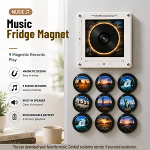 Magnetic Vinyl Fridge Magnets – 1-Second Song Swap, Aesthetic & Collectible Gift