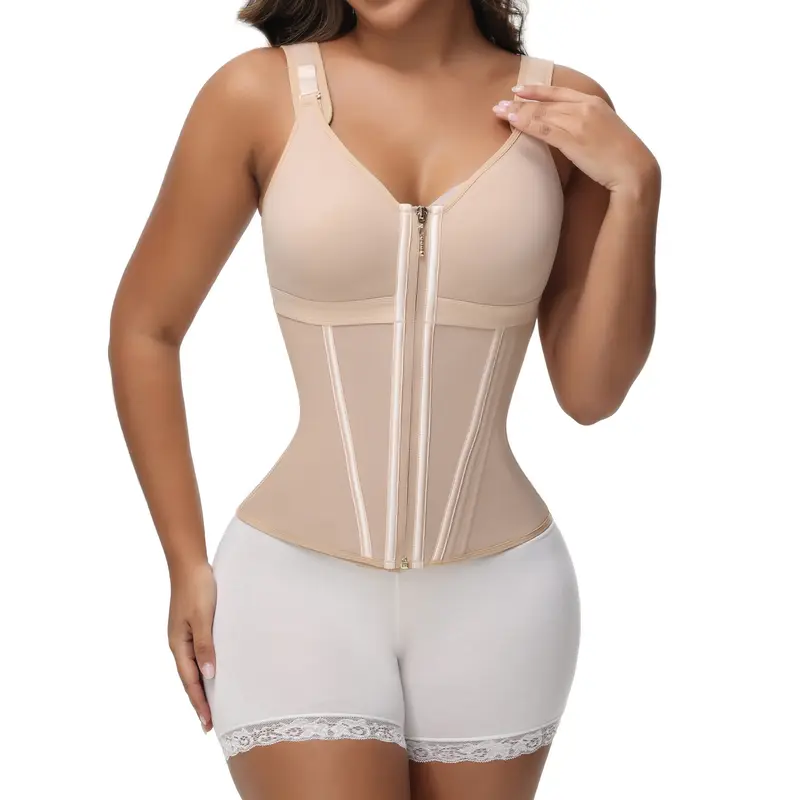 SHAPSHE Waist Shapewear for Women with Bra Tummy Control Girdle Workout Shapewear with Adjustable Shoulder Strap