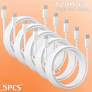 60W USB C to USB C Cable (3.3/6.6ft, 1-5Pack)Type C to C Charger Cord Super Fast Charger Fast Charging for iPhone 16 15 Pro Max/Pro/Plus, for MacBook Pro Air/iPad mini Pro Air, for Galaxy S25 S24 S23 Note20/10, for Pixel, for moto