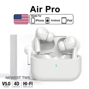 Air Pro 5 TWS Max Wireless Bluetooth Earphones In-Ear Earbuds Sports Headset with Noise Cancellation for Apple iPhone Headphones