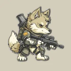 Tactical Battalion Skull Helmet Sticker, Military Operator Patch Style Vinyl Decal, Army, Soldier, Outdoor Gear Sticker