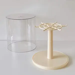 Transparent Rotating Storage Box, Clear Visibility, Convenient Access, Ideal for Dolls, Keychains, and Small Items, Organize Easily