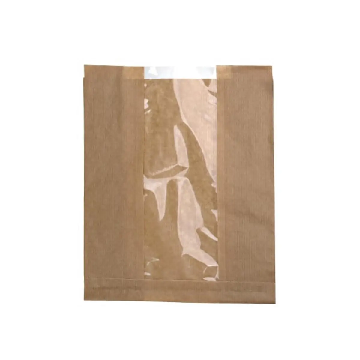 212 MAIN Large Pack Brown Kraft Gift Bags with Window View, 11.02x7.08x2.75 in, Paper Packaging for Home & Festive Party Supplies, Paper Gifts