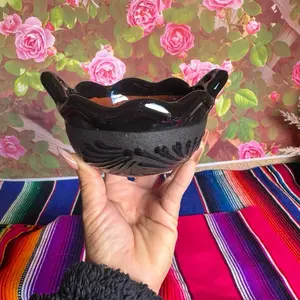 Salsera Cazuela Chica Color Negro Decorativa para Cocina Moderna y Elegante