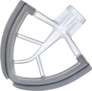 Flex Edge Beater for 4.5/5 QT Tilt Head Stand Mixer, Beater with Double Silicone Edge, Mixer Paddle, Perfect 4.5/5 Quart Tilt Head Stand Mixer Attachment, White