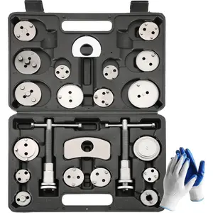 24 count Disc  Caliper Tool Kit | Heavy Duty Disc   Caliper Compressor Rewind Tool Set for  Pad Replacement Reset, Fits   European  Autos (Black)