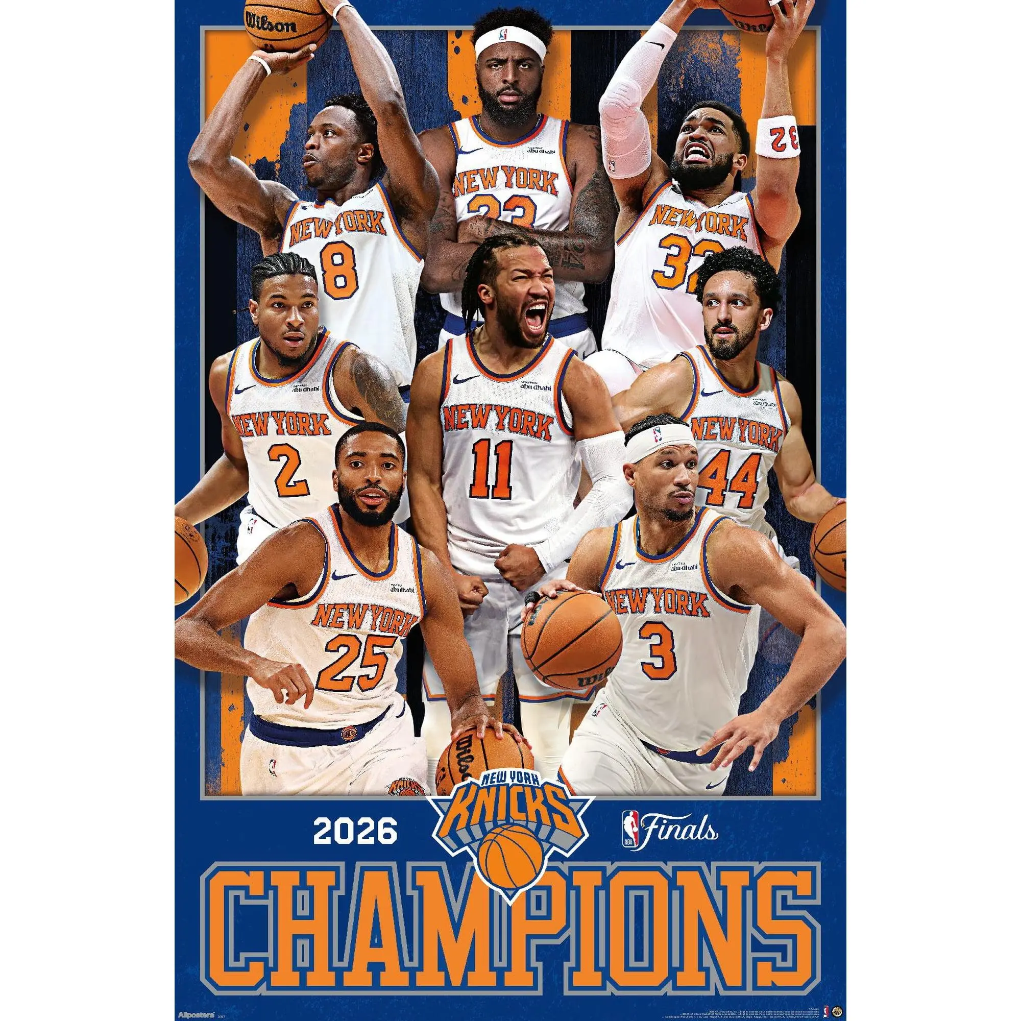 NBA New York Knicks - 2026 NBA Finals Champions Wall Poster