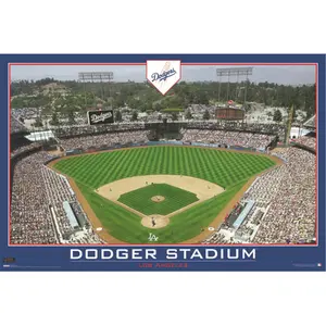 Hot Stuff Enterprise Dodgers Stadium Print, 24x36 Wall Decor for Room, Z77-NA Poster