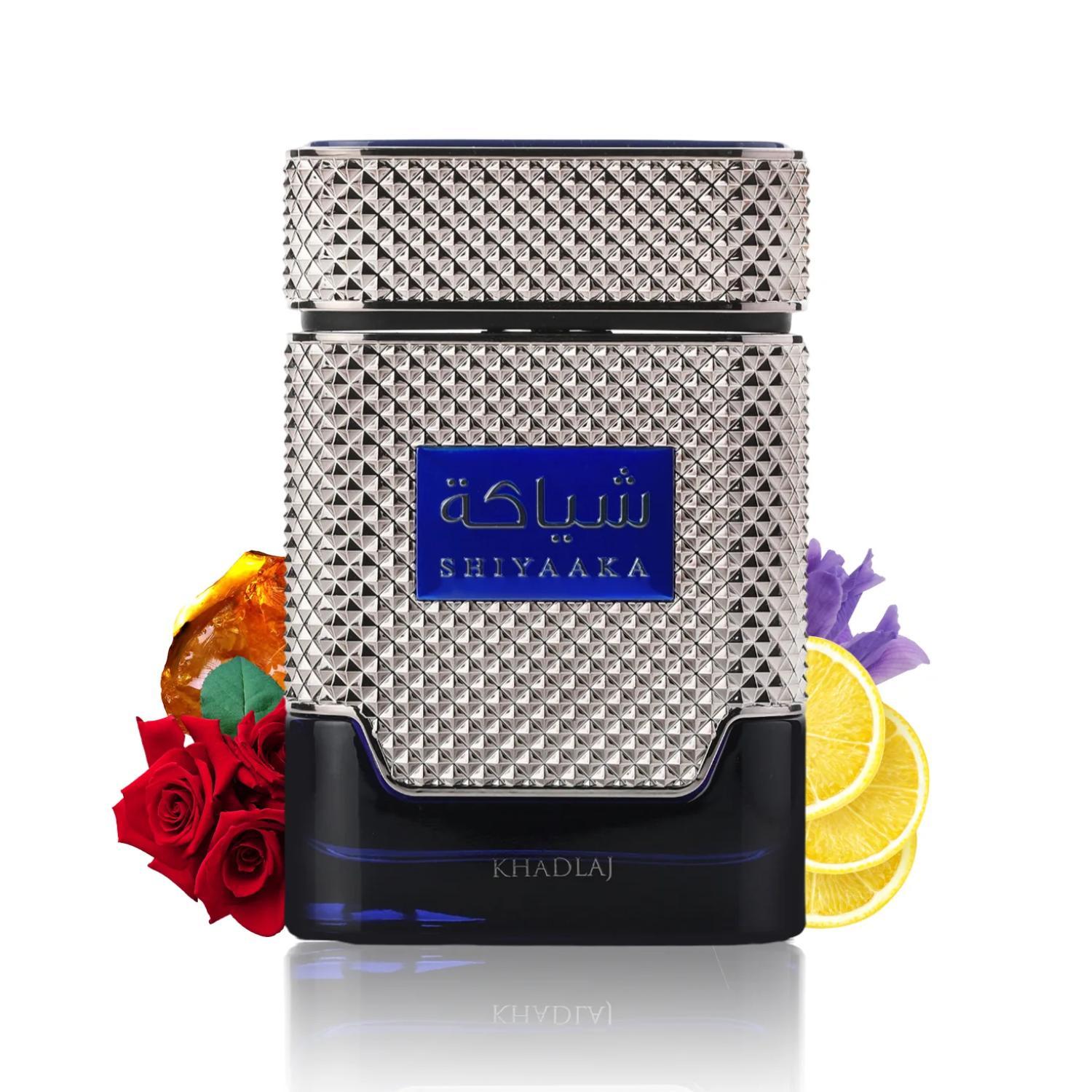 Khadlaj Shiyaaka Blue for Men Eau de Parfum Spray, 3.4 Ounce