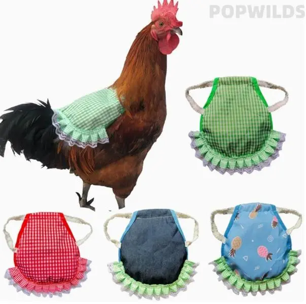 Patterned Double-Layer Chicken Saddle Apron for Hens, Durable Feather Guard and Back Protection, Comfortable Poultry Supplies for Breeding, Double-Layer Apron, Durable And Comfortable, Daily Activities, Prevents Loss