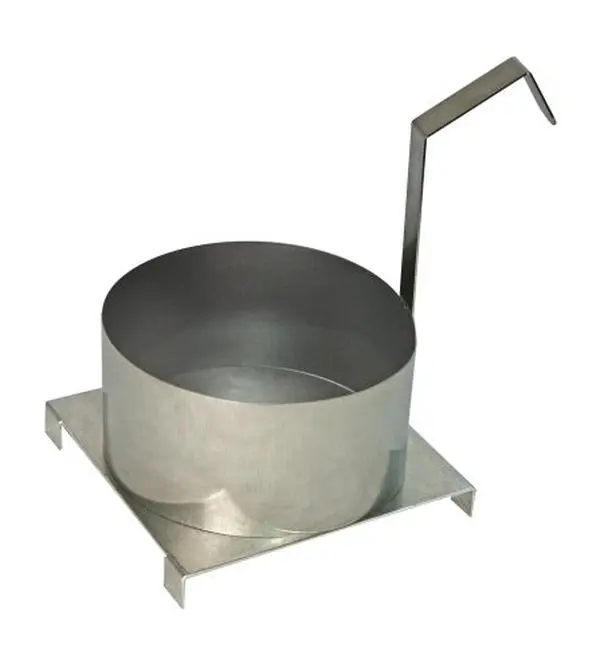 Paragon Adjustable 8 in. Circular Funnel Cake Mold Ring with Base Plate, Functional Kitchen Bakeware Baking Utensil