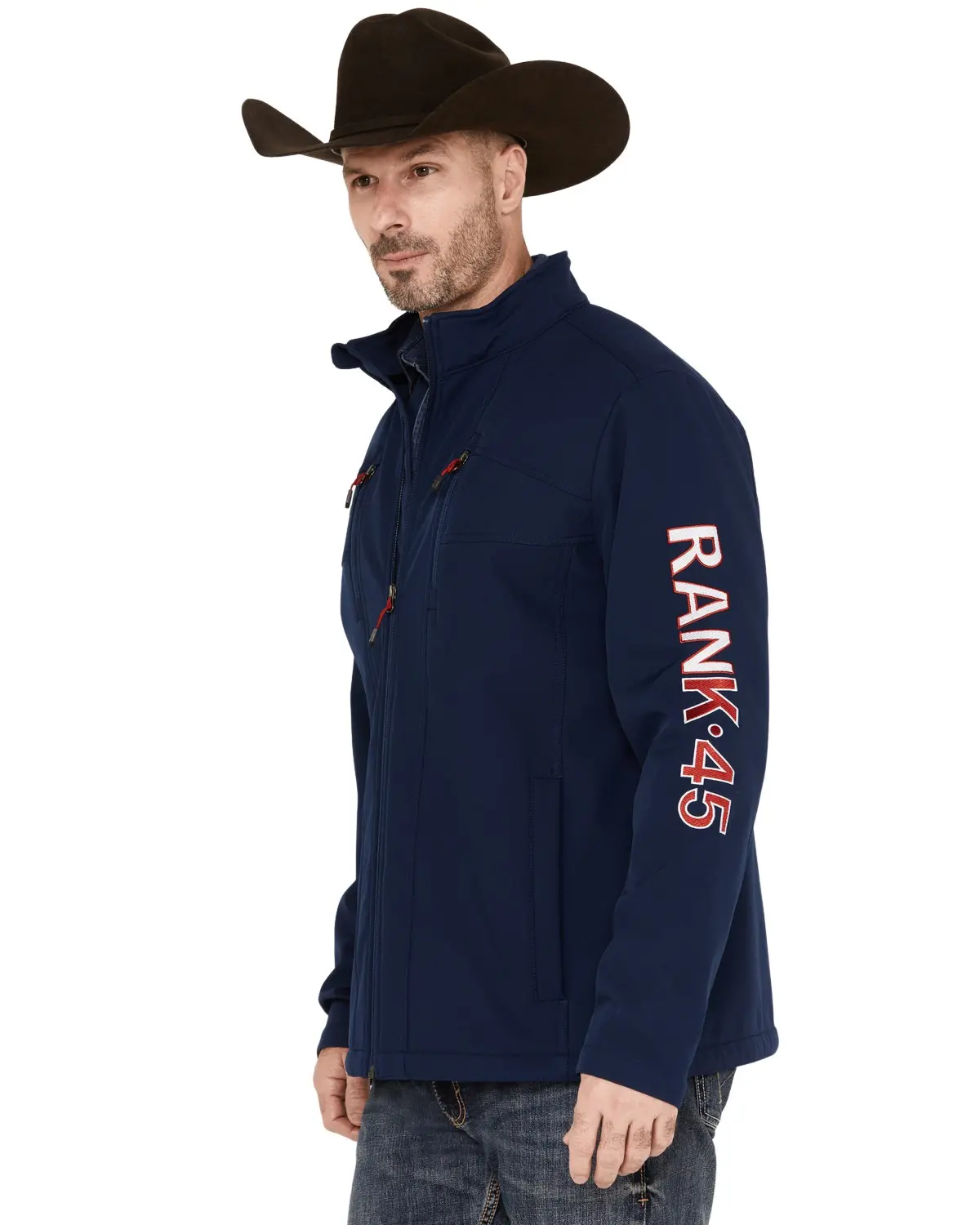 Rank 45 Men's 45&Reg; Men'S Arlington Embroidered Softshell Jacket - Rmsp23o14-Nvy