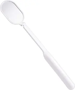 Pretty Memory Foldable Lash Mirror, 270° Free Rotation, Lightweight Makeup Mirror for Eyelash Extensions Supplies (White) Pretty memory