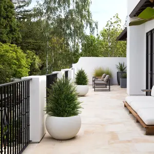 2 Pack Artificial Cedar Trees Faux Pine Boxwood Shrubs Plants Indoor and Outdoor  Realistic Fake Plants Front Porch Decoration  Artificial Cypress Shrubs  Potted Plants Pine Trees