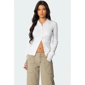 Mirielle Ribbed Knit Cardigan