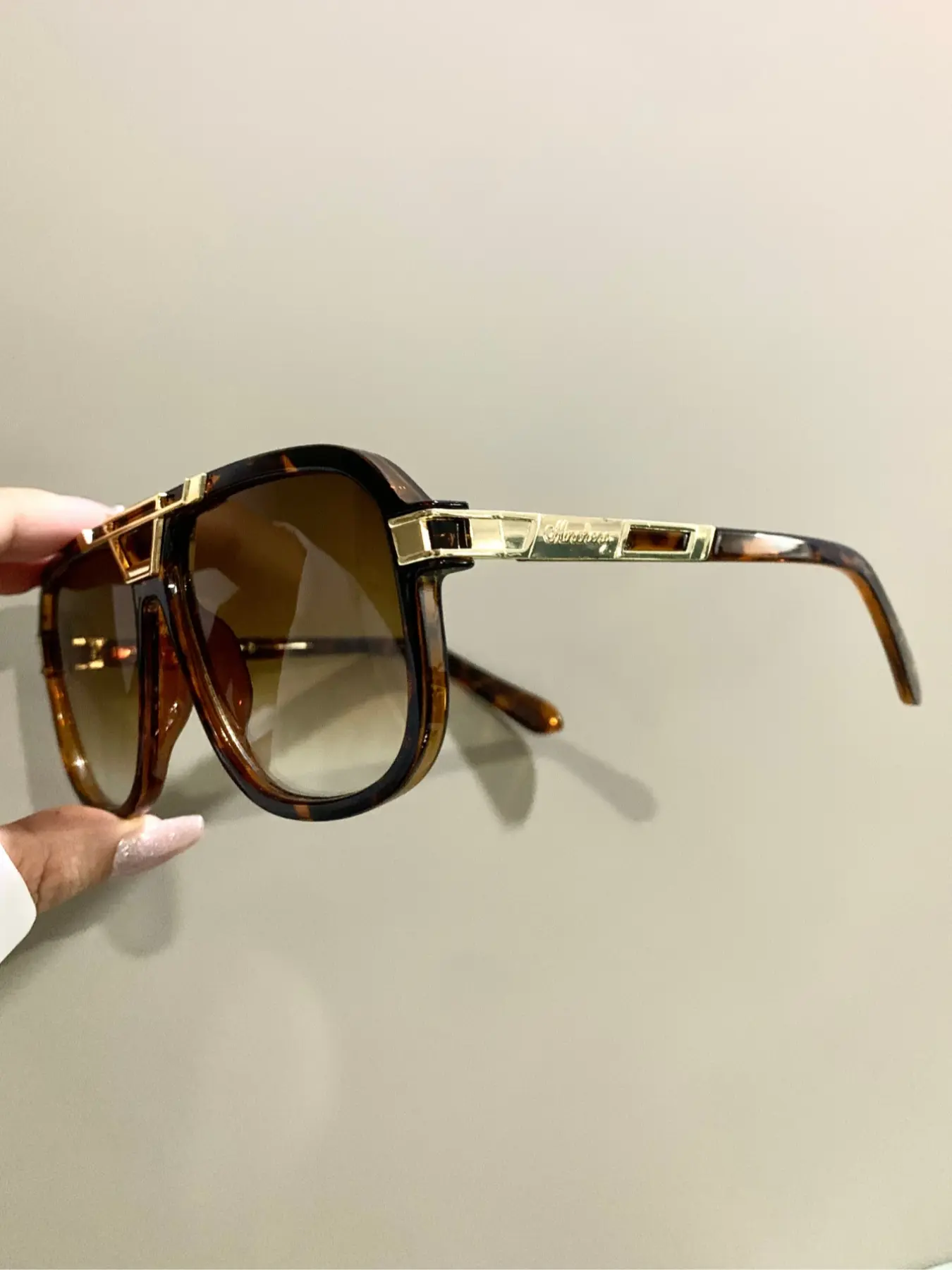 Large Frame Square Browline Glasses Double Beam, Retro Fashion Novelty Metal Hinge Glasses Men and Women, Square Frame Eyeglasses, Trendy Vintage Eyeglasses, Vintage Style Eyeglasses