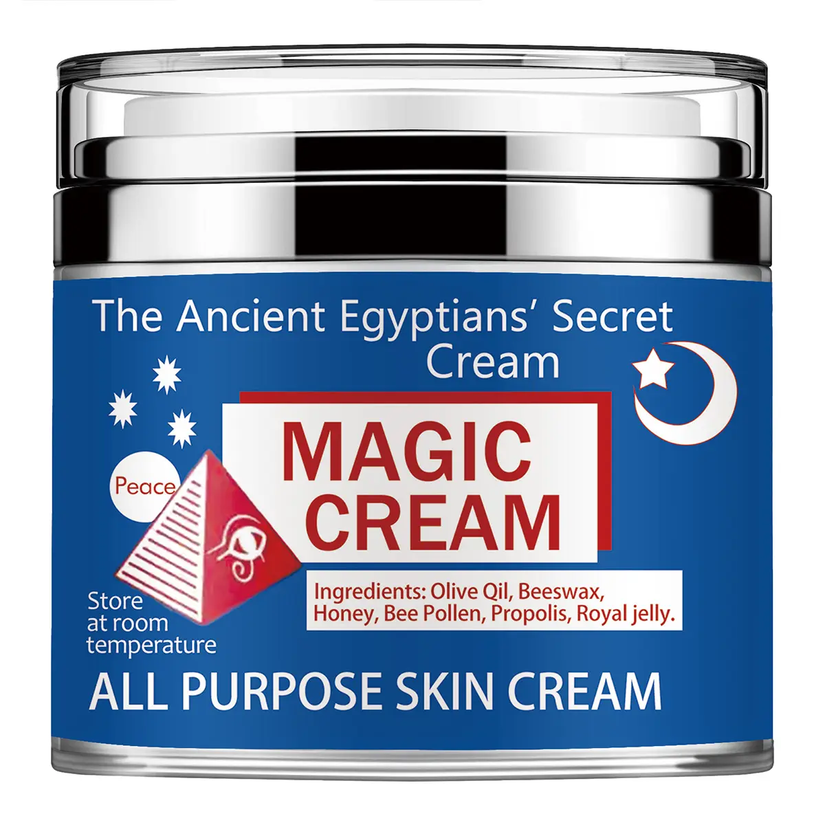 All-Purpose Skin Cream - Moisturizers & Mists, Deeply Hydrating Daily Silky Soft Balm for Day & Night Facial Care, Natural Comfort, Repair & Radiant Glow (Suitable for Face & Body), Glow Up, Bottle