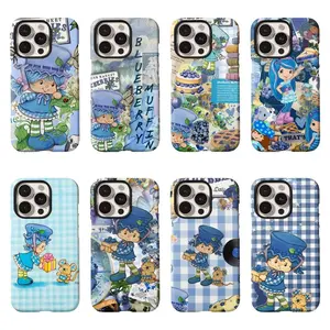 Blueberry Muffin Shells Hot Cartoon Strawberry S-Shortcake Kawaii Phone Cases For iPhone 17 16 15 14 13 12 11 Promax Pro Max Plus Air Shockproof Protective Cover Best Gifts of Kids Christmas Halloween Birthday Valentine