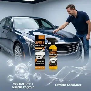 Hikmarion Car Ceramic Coating Spray, Exterior Paint Renewal Maintenance Cleaning, Rust Removal Brightening, Automotive Care Solution