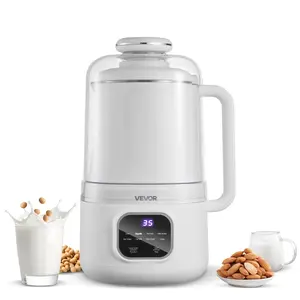 summervibes VEVOR 8-in-1 Nut Milk Maker, 34 oz Soy Milk Maker with 200W Blending, for Homemade Oat, Nut, Soy, Juice, Milkshake, Rice Cereal, Plant-Based Beverages with Self-Cleaning, Boil Water, 12-Hour Delay