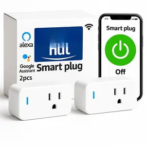 Compact  Plug, Works with Alexa &  Assistant,  Life App & Voice Control, Energy , Timer Scheduling, No Hub Required, App Remote Control, 2.4 GHz WiFi Outlet, 2-Pack