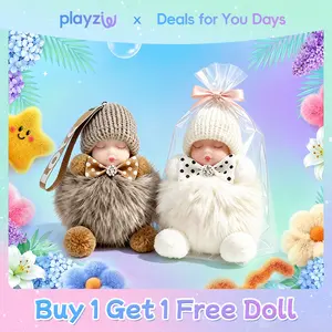 2 Pack Handmade Plush Pendants, Soft Doll Keychain, Plush Charms for Phone Bag, Sleep Doll Keychains - Best Gifts for Kids, Girlfriend, Charms Soft Holiday Gift - Easter Basket, Mother's Day, Christmas Gift Idea #summerwins