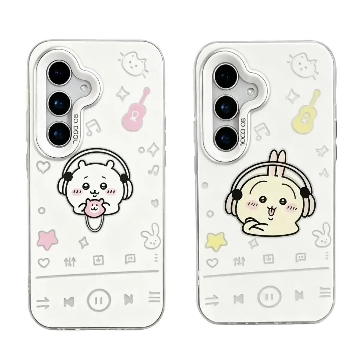 Chiikawa Phone Case  for iPhone 17, 16, 15, 14, 13, 12, 11 Pro Air Plus ProMax and Samsung S26-S20 Ultra Plus FE shock-absorbing phone cases, fashionable gift.