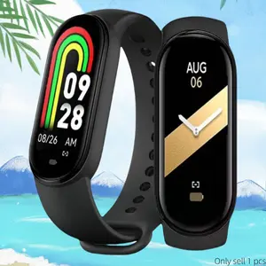 New M8 Band Smart Watch, Men Sports Women Smartwatch, Multifunctional Smart Watch, Fitness Tracking Bracelet For Smartband Calories Watches Fashion Music Control Step Count