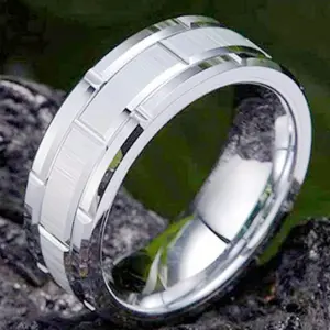 8mm men's ring – stylishly polished, comfortable for everyday wear, as a gift, or for parties