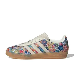 Adidas Gazelle Indoor Liberty London Floral Embroidery Women's Perfect Daily Casual Fashion Footwear Flower Sneakers Walking Shoe Girl Rubber Trainer