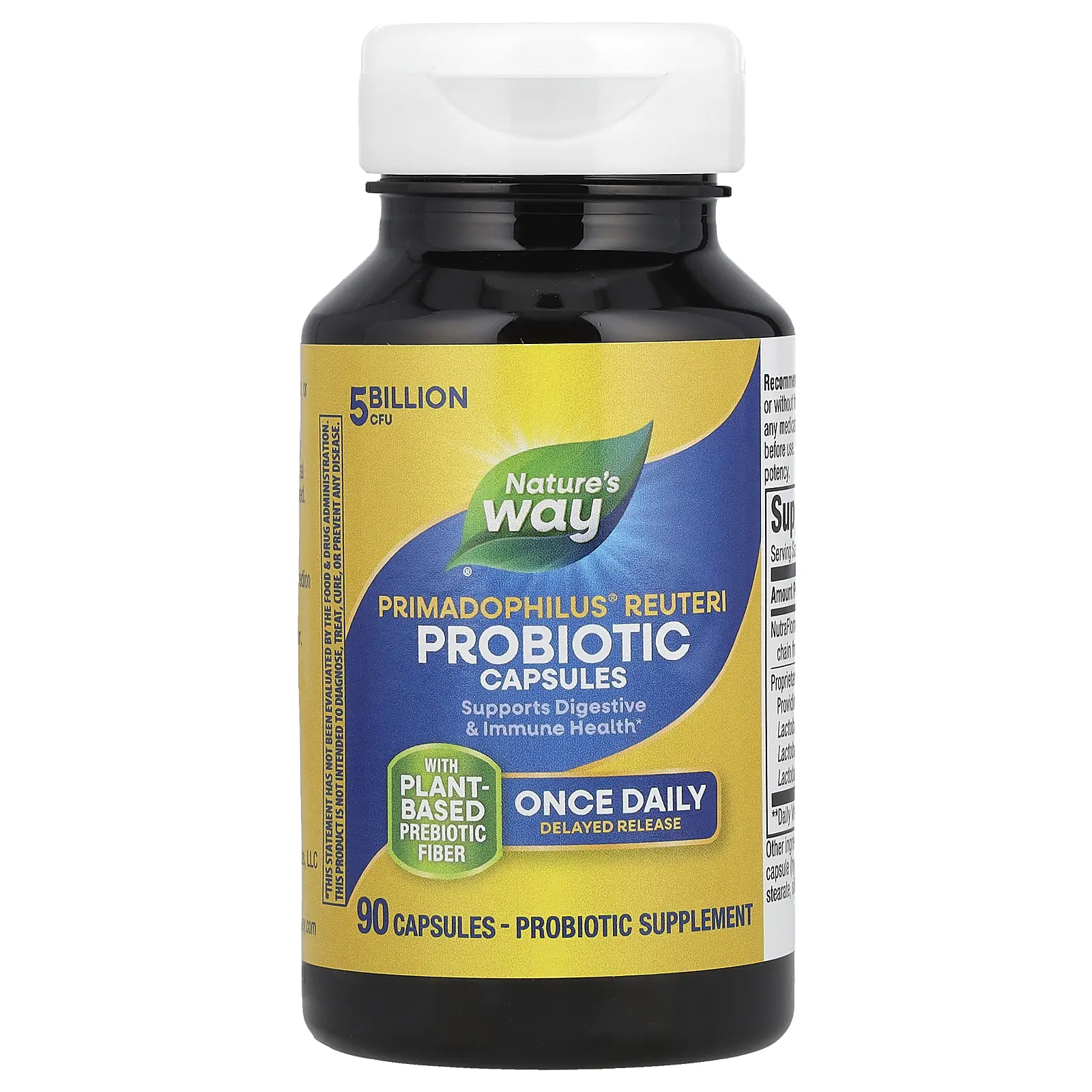 Nature's Way Primadophilus® Reuteri Probiotic, 5 Billion CFU, 90 Capsules