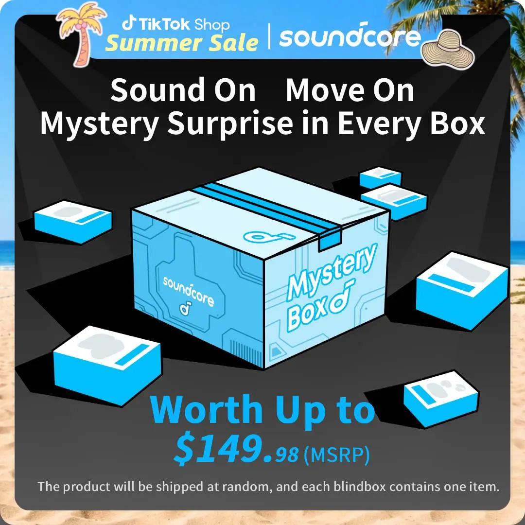 soundcore Limited Blind Box Set - 1 Bluetooth Speaker + 1 Bluetooth Headset (Earbuds), Random Model & Color, Audio Mystery Bundle for Unboxing #tiktokshopsummersale
