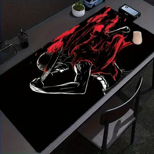 1pc Extra Large Rubber Gaming Mouse Pad, Flyman Design Style, Fun Desktop Element, Office and Game Setup, Ideal Christmas and Halloween Gift