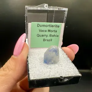 Blue Dumortierite Crystal from Vaca Morta Quarry Brazil – Natural Mineral Specimen