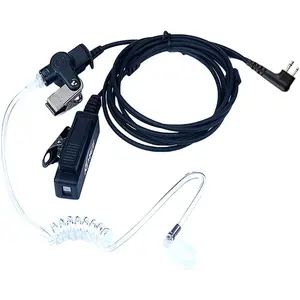 2-Wire Acoustic Tube Earpiece/Headset with PTT and Mic  Kit for  Walkie Talkie CP200 CLS1110 CLS1413 CLS1450 Radio