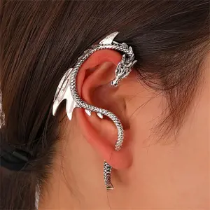 Gothic Punk Hip-Hop Dragon Ear Clip Design Creative Personality Trendy Ear Accessories