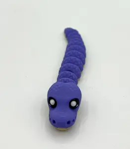 Articulated 3D Printed Snake/ Flexible Fidget Toy/ Keychain (6 inch)