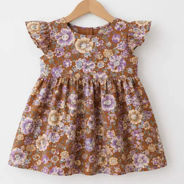 High Airflow Floral Woven Fabric, 58-59 In Wide, Lightweight Breathable Apparel Fabric for Casual Wear & Floral Print Dress, Woven Texture & Breathable Look
