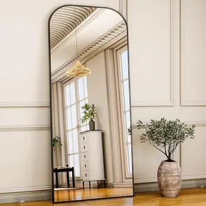 28"x71" Full Length Mirror Floor Mirrors Freestanding Hanging or Leaning Large Mirrors Full  Mirror with Stand for Cloakroom, Bedroom, Living Room, Black