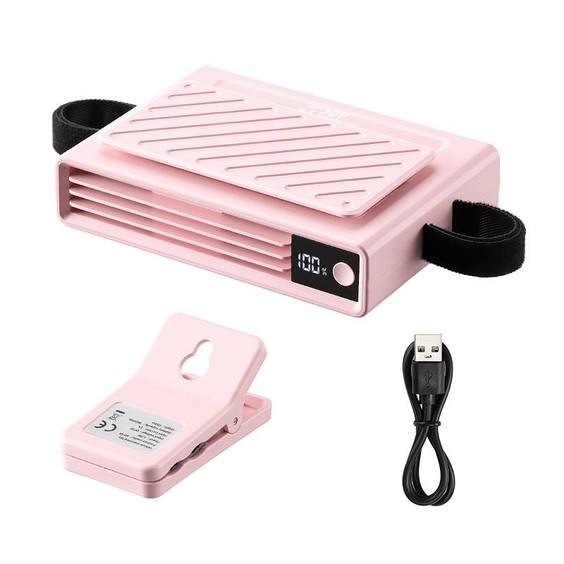 JOYTUTUS 2026 Car Seat Fan USB Plug-in Dual Turbo High Wind Power 3-Speed Adjustment Magic Tape Easy Install Universal Fit ABS Material Black Pink