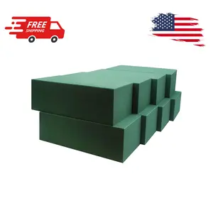 Pack of 8, Dry and Wet Floral Foam Blocks for Fresh and Artificial Flowers, Each (7.8” L x 3.5” W x 2.4” H)