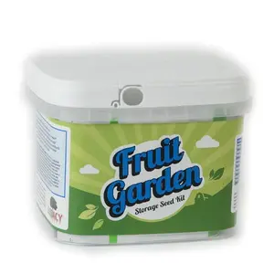 Survival Supply House Fruit Garden Storage Seeds Kit - 10 Types of Open Pollinated Non GMO Heirloom Seeds for Long Term Emergency Food Storage
