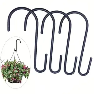 Fence Hooks Set, Garden Hanging Stands, Indoor Outdoor Plant Hangers, Bird Feeder Lanterns Fencing Accessories, Hanging Flower Pots, Hanging Baskets