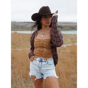 On The Go Distressed Shorts - Acid Light Wash