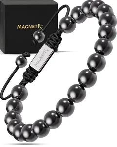 MagnetRX Magnetic Hematite Bracelet Classic 8mm Bead