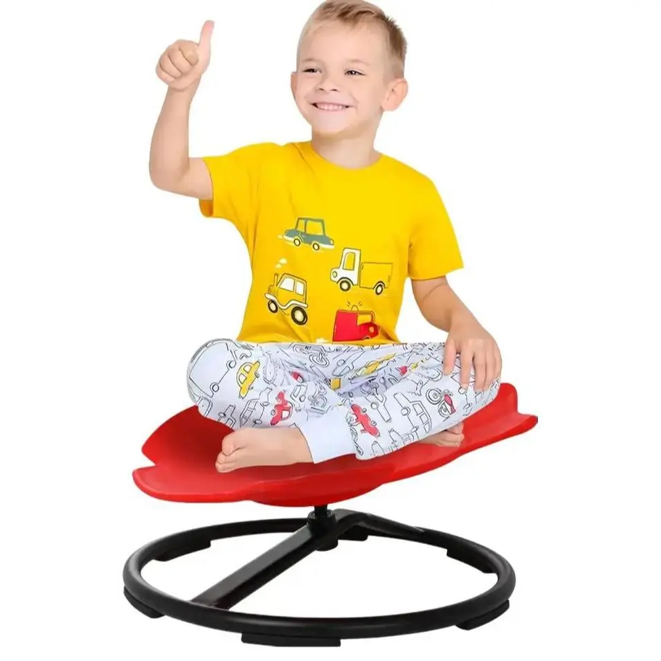 Children's Stress Reduction Toys,Children's Sensory Spinning Toys,Rocking Chair,Sitting Spinning,Sensory Chair for Kids,ADHD Anxiety Tools,Kids Furniture,Non-slip Metal Base,Improve Body Coordination