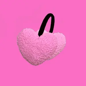 Pink heart earmuffs